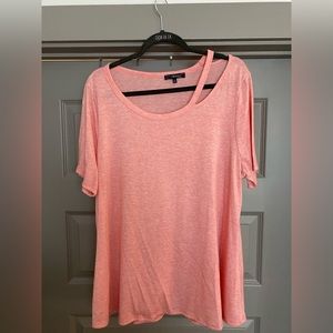 2x coral pink top